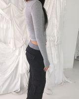 Slim button T