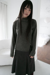 bokashi unbal collar knit top(4colors)