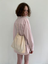 CROSS STITCH BAG  ECRU MEDIEM