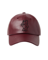 26SS LINE AC BEAR VEGAN LEATHER BALL CAP