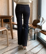 Lucain 3010 Elastic Waist Non-Fade Bootcut Denim / 1 color