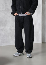 [UNISEX] カーペンターブラックデニムジャケット