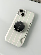 Apple Green Stripe Card Hard Case