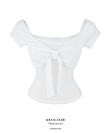 Rosy Ballet Shirring Top (3color)