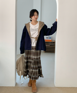 About Colorful Hood Bomber Jacket