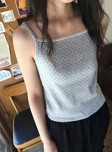 Afili Dot Lace Sleeveless