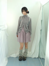 Shirring Flared Dress