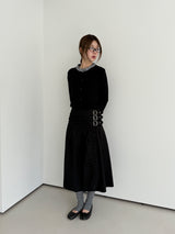ファンシーバックルラップスカート