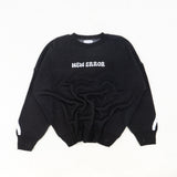 HIERARCHY STUDIOS New Error - ブラックフルイドワイドオーバーサイズニットセーター