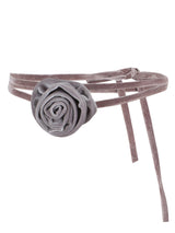 Rose Velvet Belt (Gray)