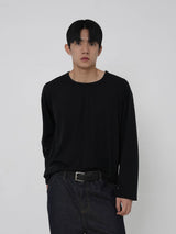 Silket U neck layered sleeves 4color