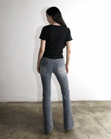 Metal Triclipse Slim Fit Bootcut Denim Pants Blue