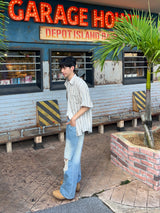 フレイドディストレスデニムパンツ – S/M/L (2 Colors)
