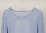 BACK HOLE LINEN KNIT