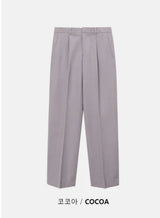 [4SEASON]ベーシックセミワイドスラックス(6color)