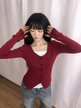 Mue Wool Button Cardigan