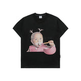 24FW ブラッシングティースガールベビーフェイス半袖Tシャツ (OVERSEAS EXCLUSIVE) ブラック