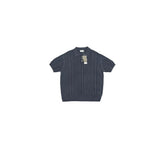 LMN フィッシャー 3 ボタンケーブル半袖ニット (6 colors)
