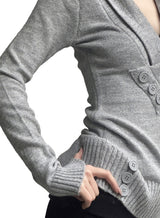 Annie Button Wrap Knit
