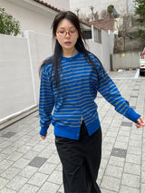SS STRIPE CARDIGAN (3C)