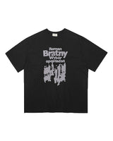 ウィーバー プリント オーバーサイズ ハーフスリーブ Tシャツ