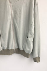 Unbalanced Pinstrip Hooded Zip-Up