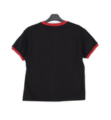 Decen Lettering Ringer Short Sleeve T-shirt
