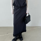 Ruffle Trimming Skirt - 2colors
