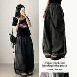 Tyrone two-line nylon wide pants