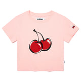 シグネチャービックチェリークロップTシャツ【ライトピンク】