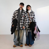 オンブレチェックシャツ (BLACK)