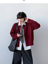 Looney ラウンドクロップカーディガン