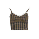 Tavi Classic Check Crop Top