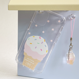 soft ice cream clear jellhard phone case