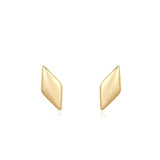 Gold Sparkle Stud 925 Silver Earring E061-02G
