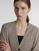26SS★ Essence Silver (W) Moissanite Eclat Necklace