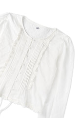 Mont lace blouse_ivory