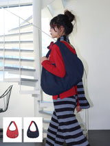REVERSIBLE POCKET BAG (RED & NAVY)