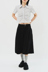 Mine Belted Half Pants (2color)