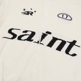 ASCLO セイントバイカラーニットジップアップ (2color)
