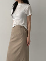 Rivet Stripe H-Line Skirt