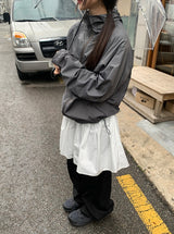 [unisex]クハン フード ウィンドブレーカー ジャンパー