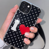 [Epoxy] ILOVE(black)silver bumper case