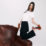 キャットラップミニスカート ブラック