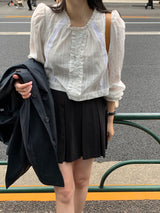 [MADE] Peto Pintuck Mini Skirt