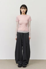 Tree Striped Wide Trousers