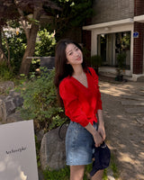 Linto linen V-neck cardigan