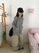 Plaid shirt jacket