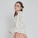 LOVE COLLAR KNIT CARDIGAN_IVORY