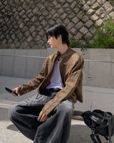 Bolt Vintage Trackline Leather Jacket